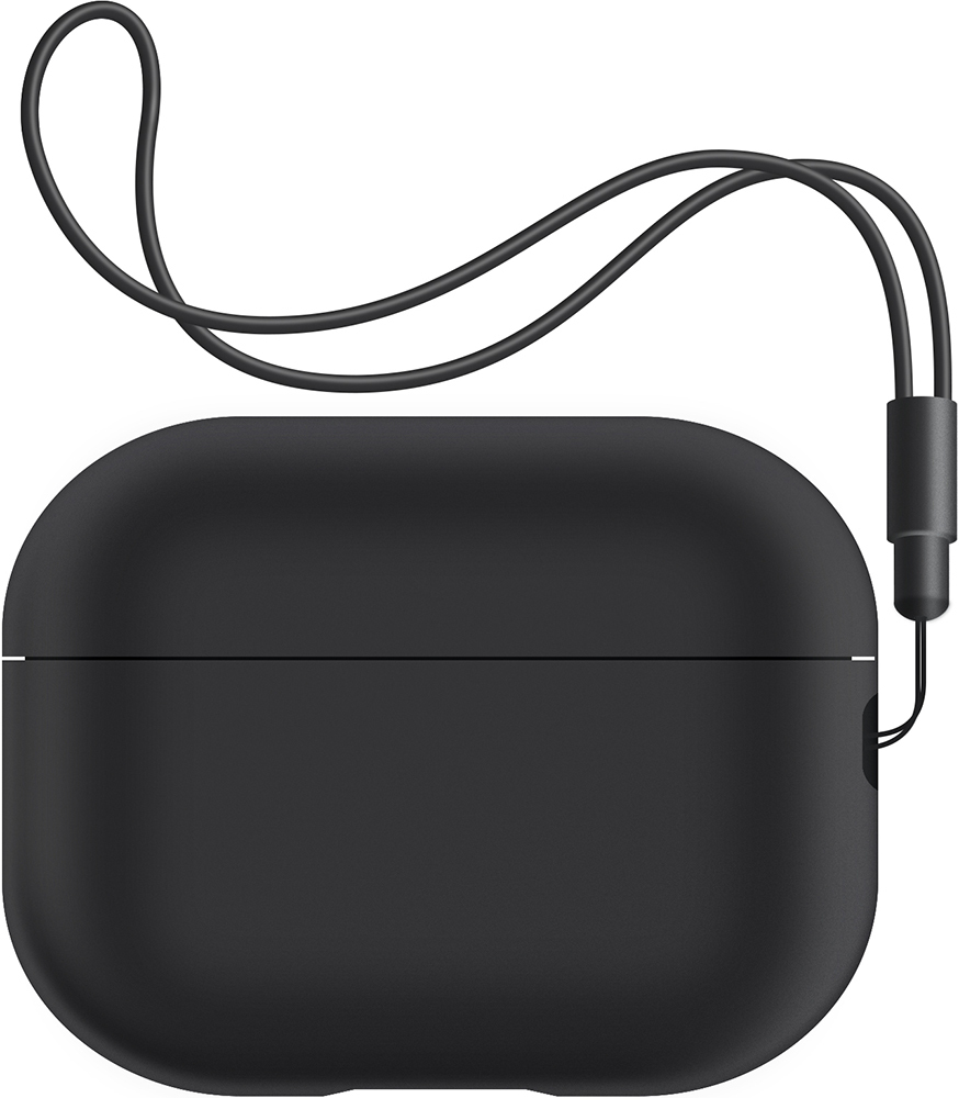 Чехол ArmorStandart Silicone Case with straps для Apple Airpods Pro 2 Black (ARM68608) фото 1