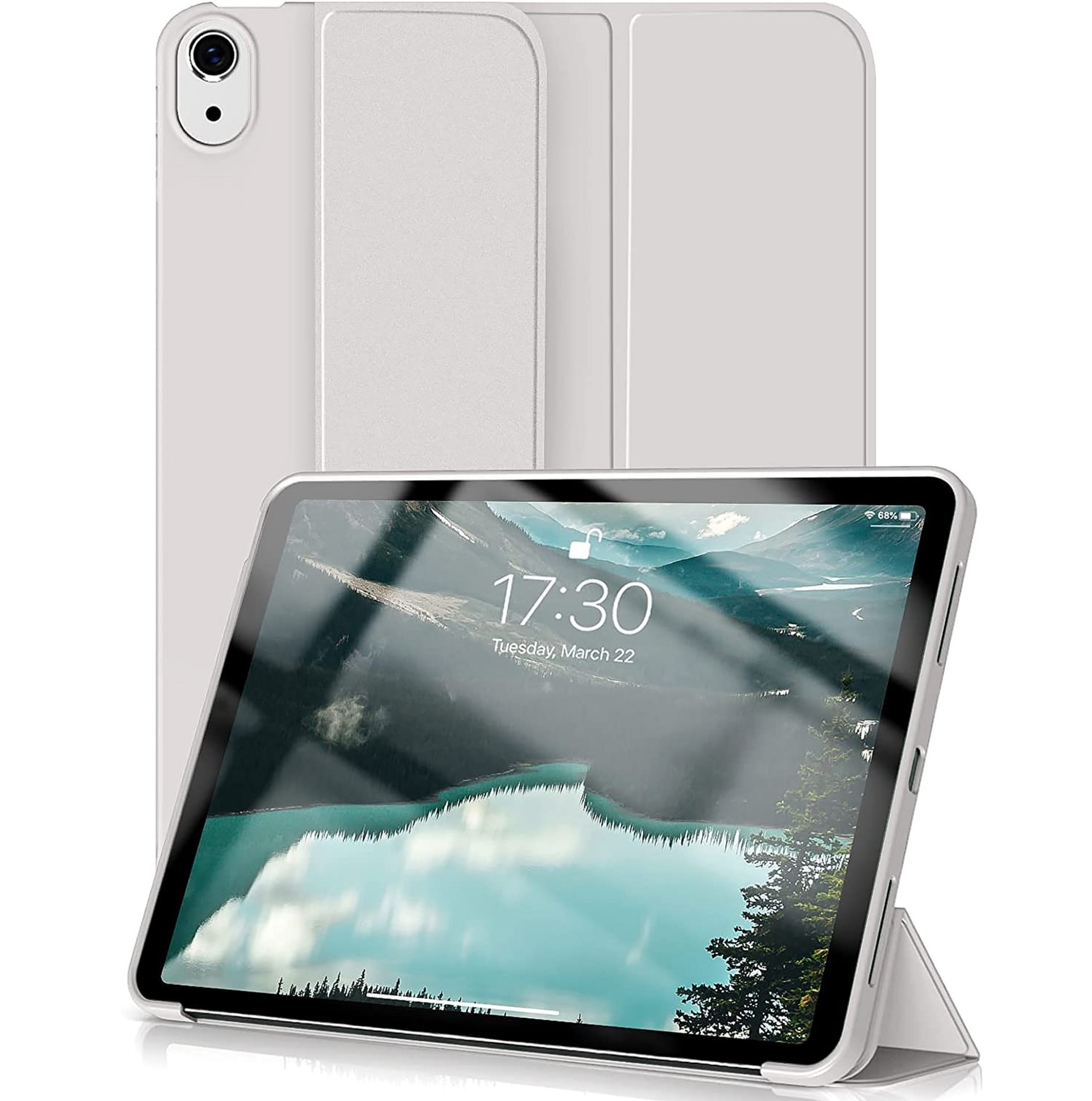 Чохол-книжка BeCover Tri Fold Soft TPU Silicone для Apple iPad 10.9&quot; 2022 Gray (708521)фото