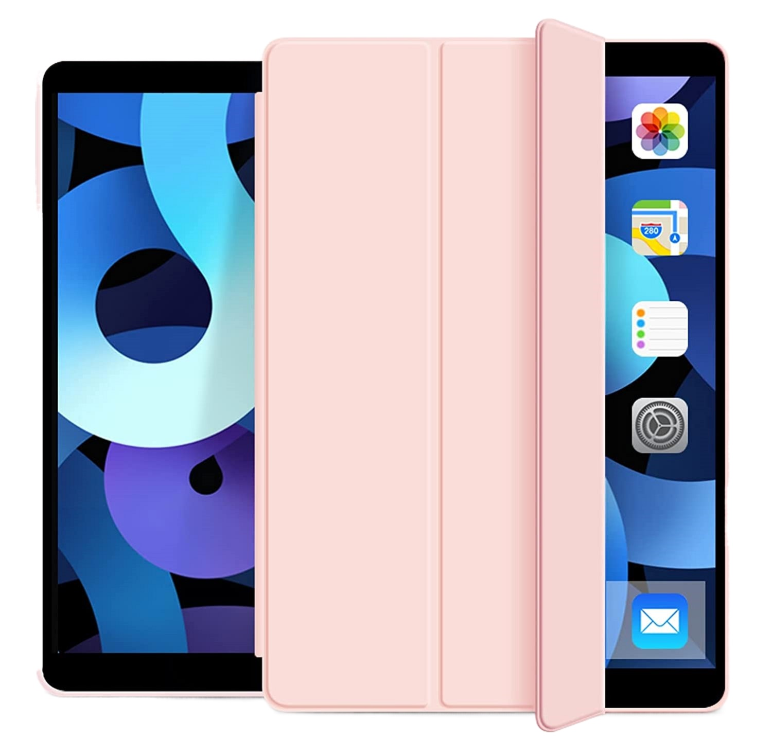 Чехол-книжка BeCover Tri Fold Soft TPU Silicone для Apple iPad 10.9" 2022 Pink (708523) фото 1