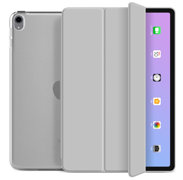 Чехол-книжка BeCover Tri Fold Hard для Apple iPad mini 6 2021 Gray (706855) фото 