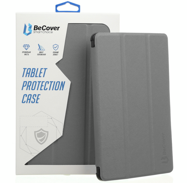 

Чехол-книжка BeCover Smart Case для Samsung Galaxy Tab S6 Lite 10.4 Gray (705215)