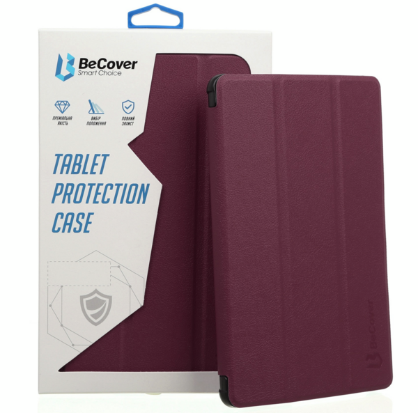 

Чехол-книжка BeCover Smart Case для Samsung Galaxy Tab S6 Lite 10.4 Red Wine (705216)