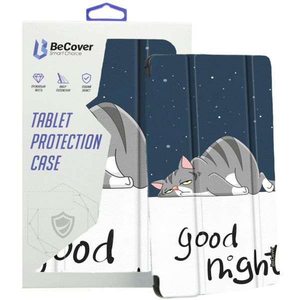 

Чехол-книжка BeCover Smart Case для Samsung Galaxy Tab S6 Lite 10.4 Good Night (708327)