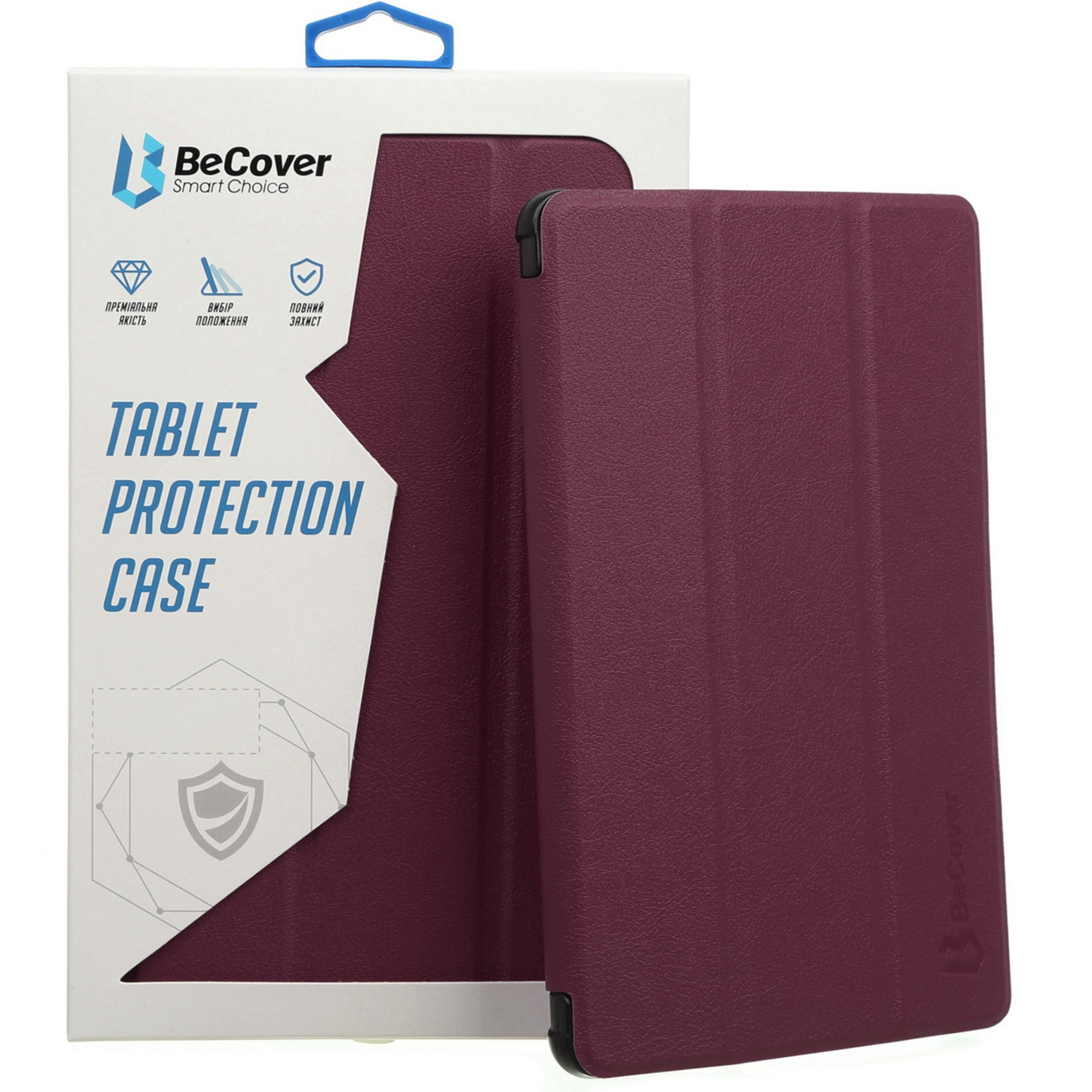 Чохол-книжка BeCover Smart Case для Samsung Galaxy Tab S7/S8 Red Wine (705224)фото