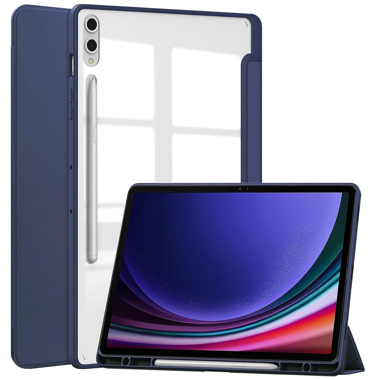 Чехол-книжка BeCover Soft Edge для Samsung Galaxy Tab S9 Plus /S9 FE Plus 12.4" Deep Blue (710405) фото 1