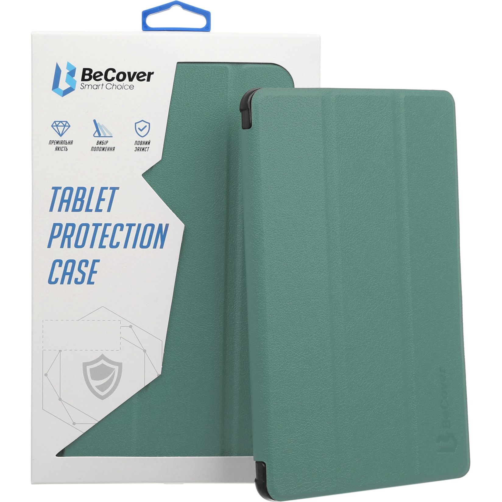 Чохол-книжка BeCover Smart Case для Lenovo Tab P11/P11 Plus Dark Green (706098)фото1