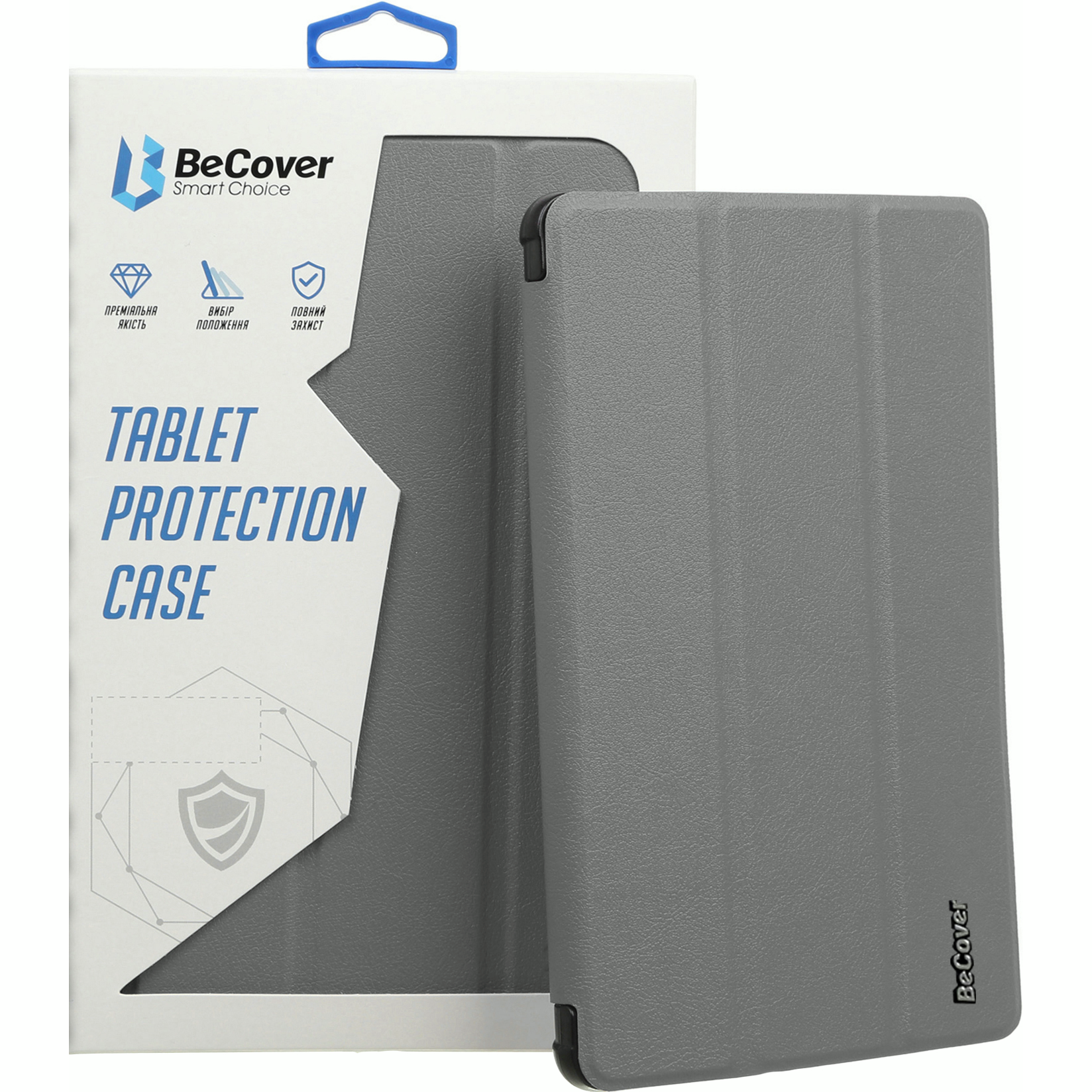 Чехол-книжка BeCover Smart Case для Lenovo Tab P12 TB-370FU 12.7" Gray (710059) фото 1
