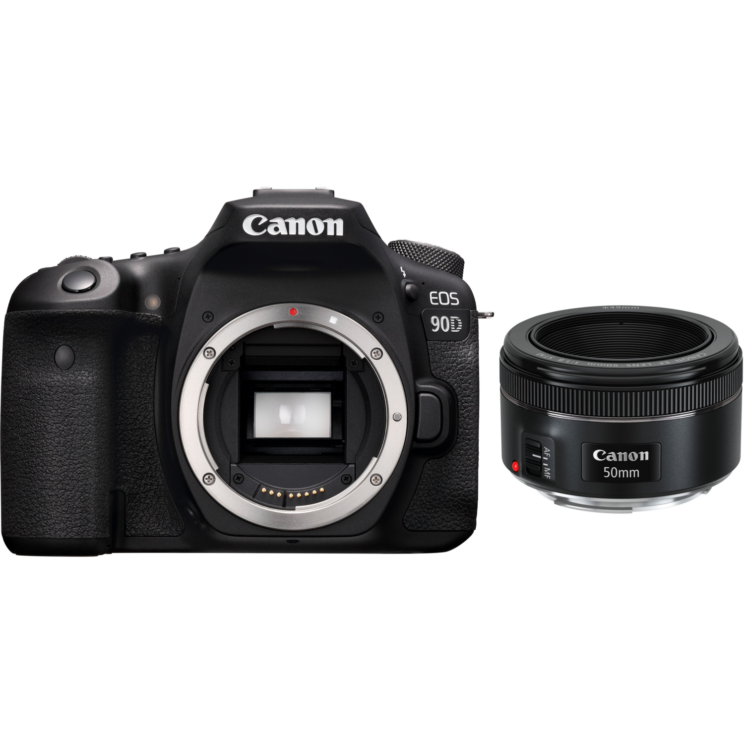 Фотоаппарат CANON EOS 90D + EF 50 mm f/1.8 STM (3616C026EF50) фото 
