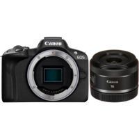 Фотоапарат CANON EOS R50 + RF 16 мм f/2.8 STM Black (5811C029RF16)