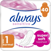 Гігієнічні прокладки Always Sensitive Normal Plus Quatro Розмір 1 40шт