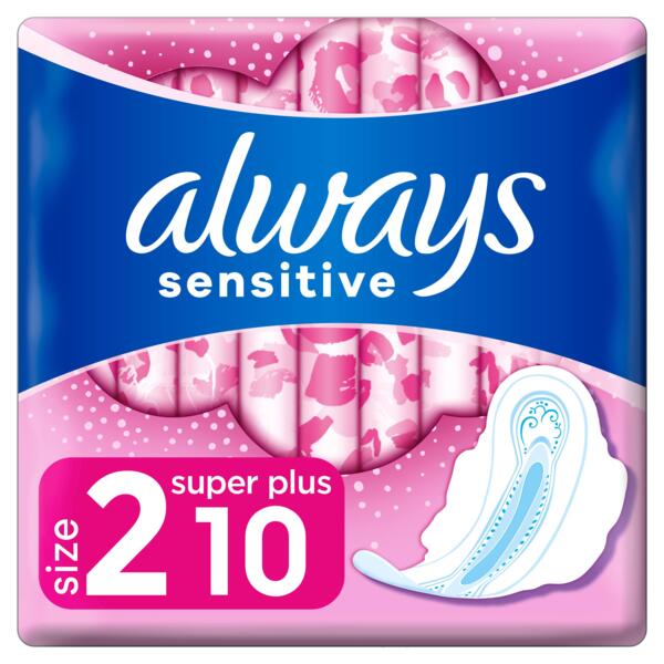 

Прокладки гигиенические Always Ultra Sensitive Super Plus размер 2 10шт