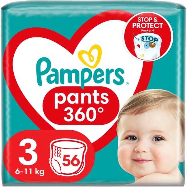 Акція на Подгузники-трусики Pampers Pants Midi размер 3 6-11кг 56шт від MOYO