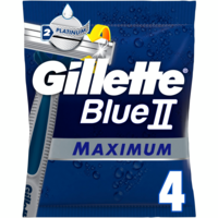 Бритва без сменных картриджей Gillette Blue II Maximum 4шт
