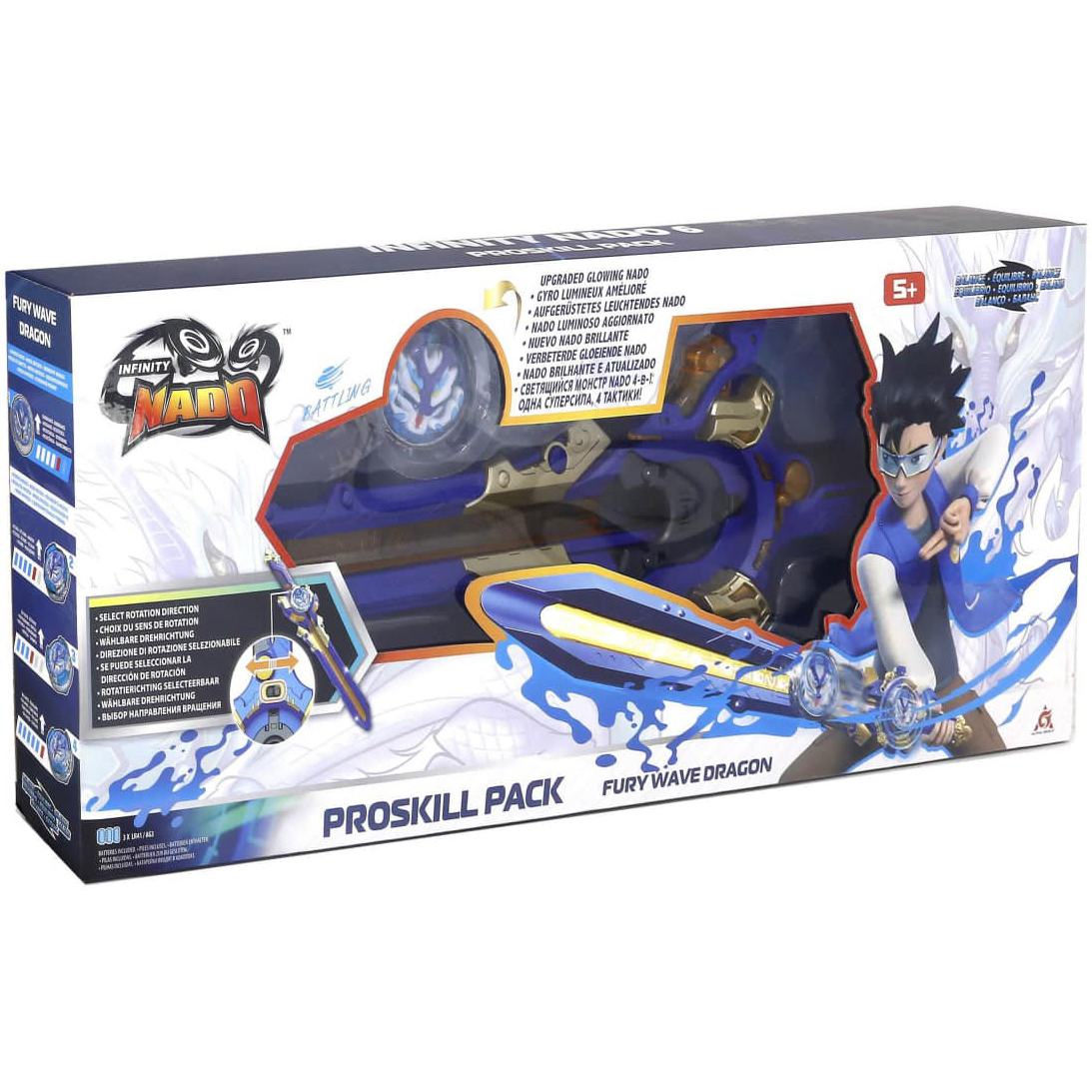 Дзиґа Infinity Nado VI Proskill Pack Шалений Дракон (Fury Wave Dragon) (EU654211)фото