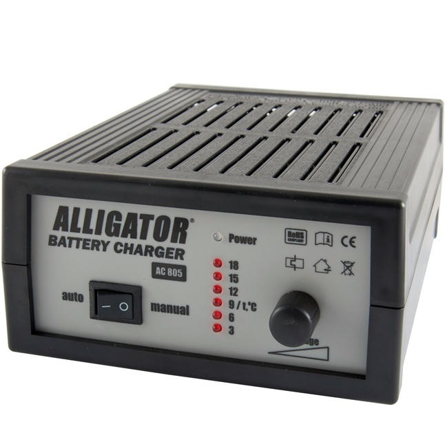 Зарядний пристрій Alligator 12V 18А (AC805)фото