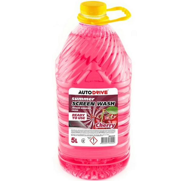 Омыватель стекла Auto Drive летний Summer Screen Wash Cherry PET 5л (AD0137)