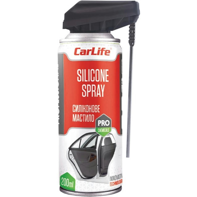 Силіконове мастило CarLife Silicone spray 200мл (CF206)фото