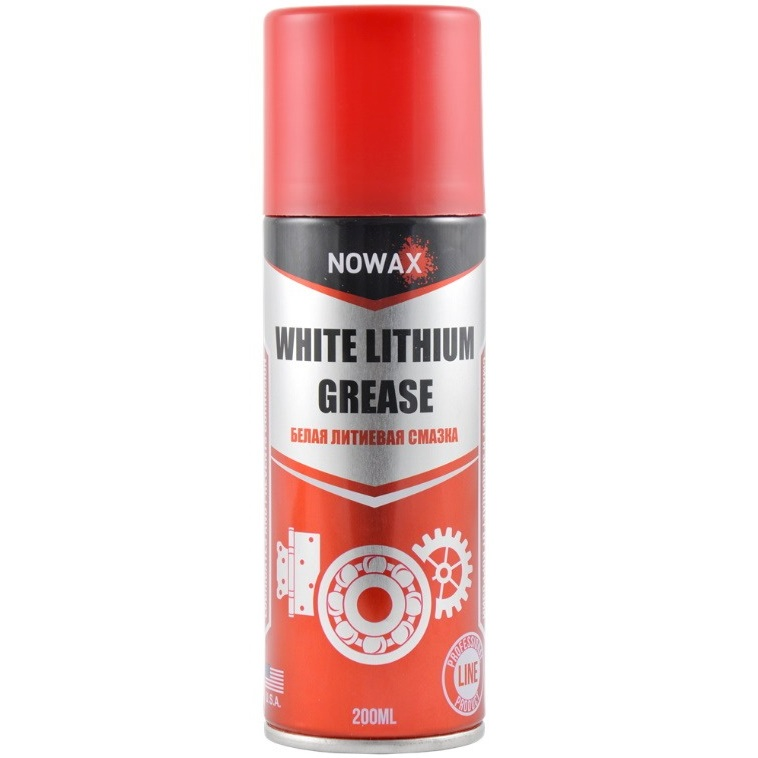 Мастило літієве Nowax White Lithium Grease Біле 200мл (NX20500)фото1