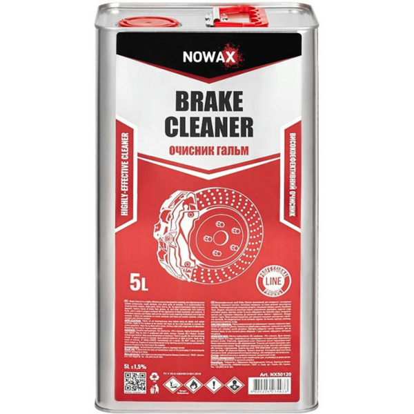 

Очиститель Nowax для тормозной системы Brake Cleaner 5л (NX50120)