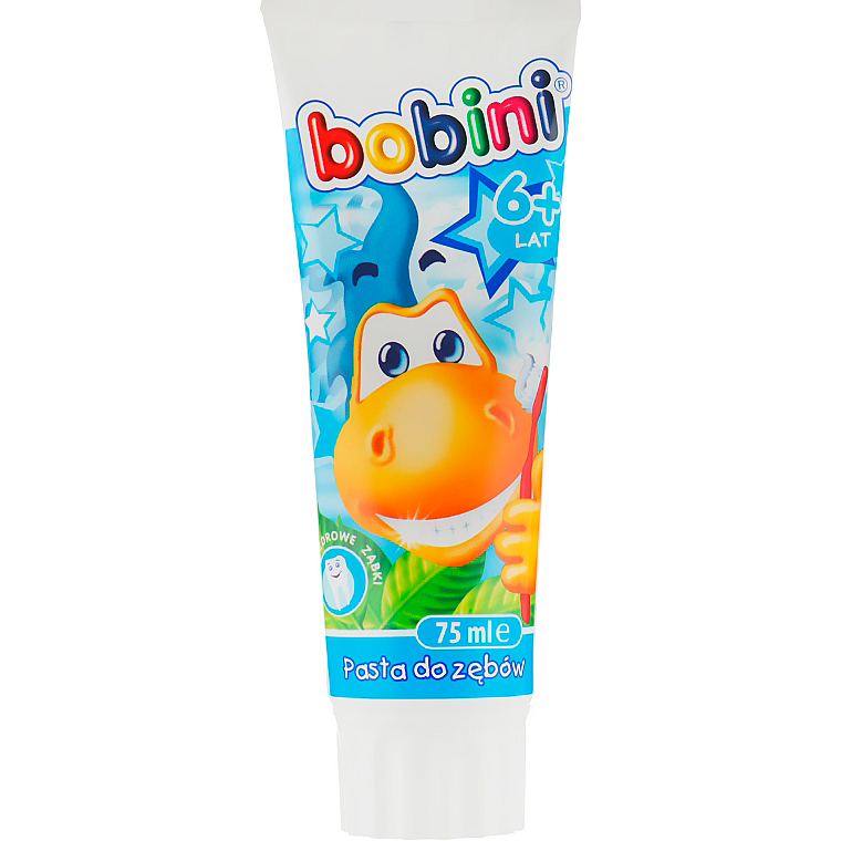 Зубная паста Bobini мятная жевательная резинка 6+ 75мл фото 1