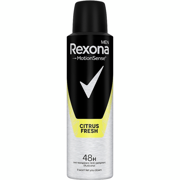 Акція на Антиперспирант-аэрозоль Rexona Men Citrus fresh 150мл від MOYO