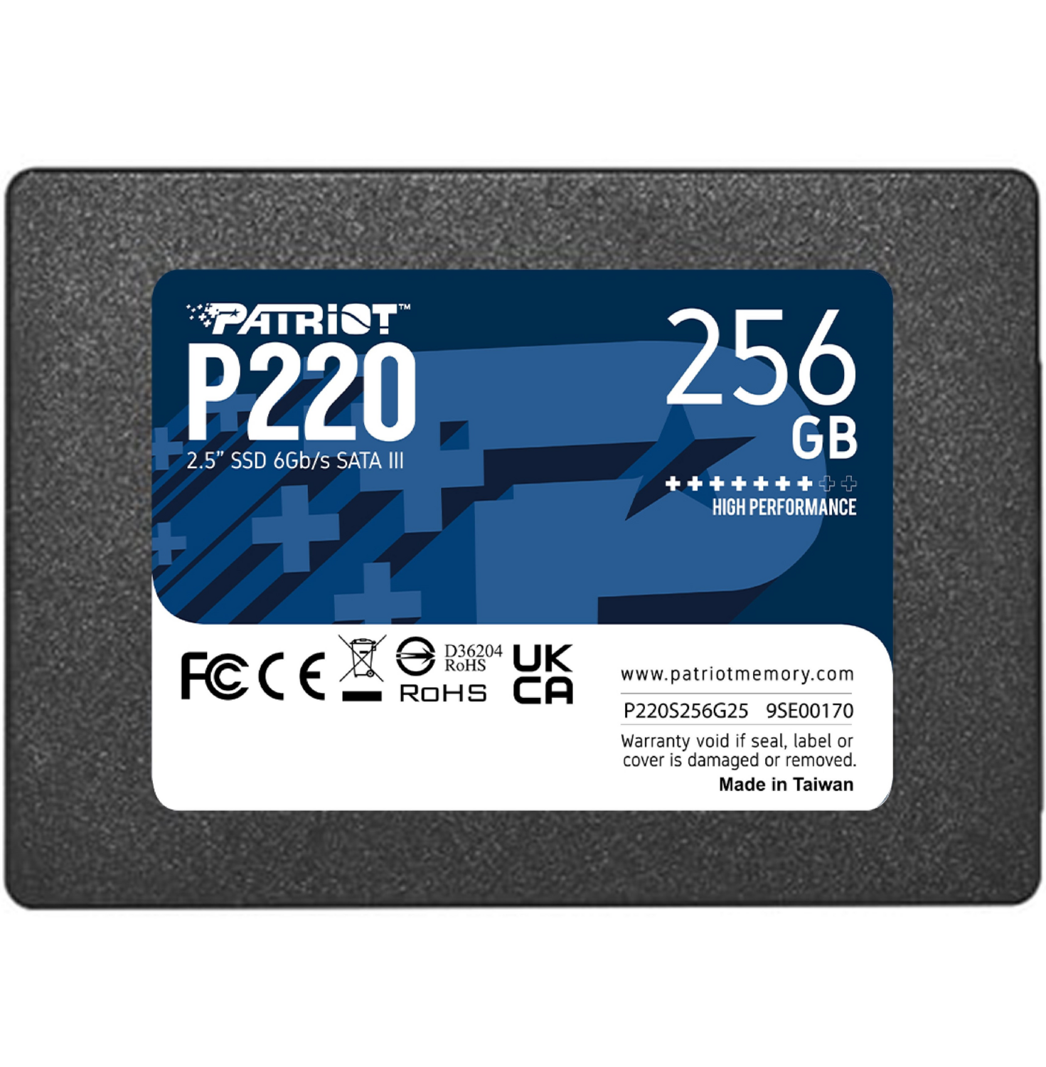 SSD накопитель Patriot 2.5&quot; 256GB SATA P220 фото 