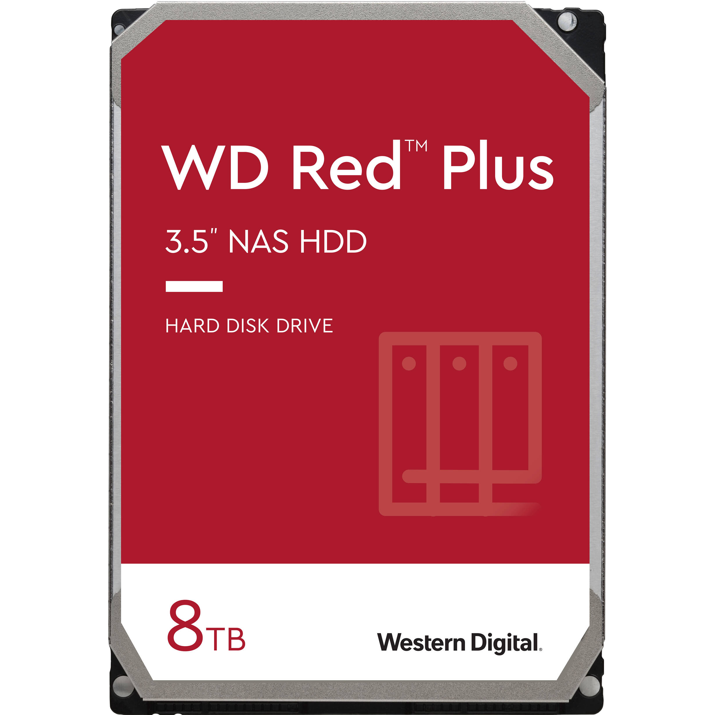 Жесткий диск WD 8TB 3.5" 5640 256MB SATA Red Plus NAS (WD80EFPX) фото 1