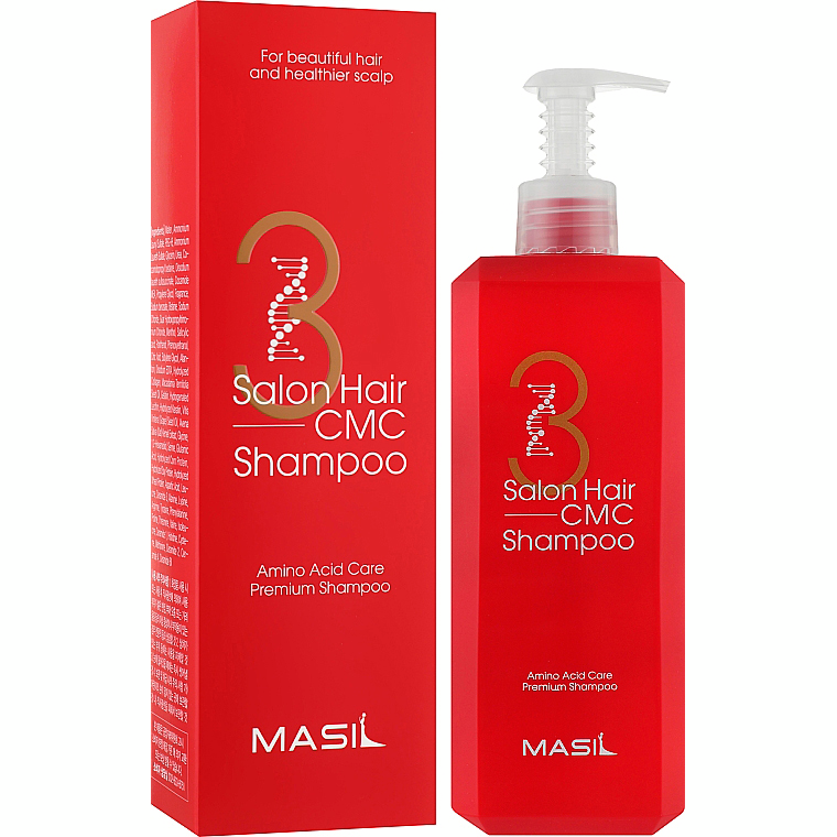 Шампунь для волосся Masil 3 Salon відновлювальний з амінокислотами 500млфото