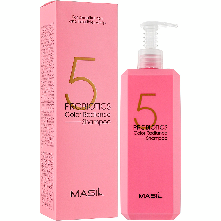 Шампунь для волос Masil 5 Probiotics Color Radiance с пробиотиками для защиты цвета 500мл фото 