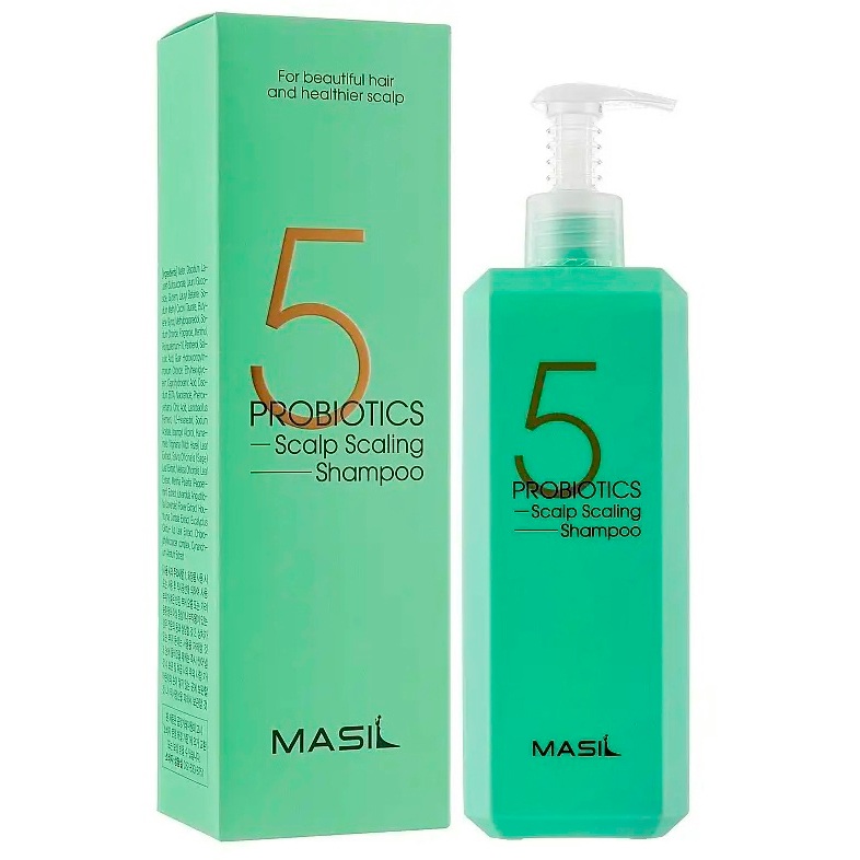 Шампунь для волос Masil 5 Probiotics Scalp Scaling Shampoo с пробиотиками 500мл фото 1