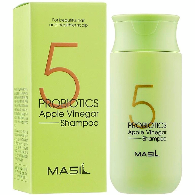 Шампунь для волосся безсульфатний Masil 5 Probiotics Apple Vinegar Shampoo 500млфото