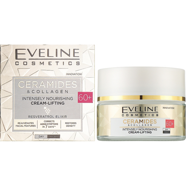 

Крем-лифтинг Eveline Cosmetics Ceramides&Collagen 60+ питательный 50мл