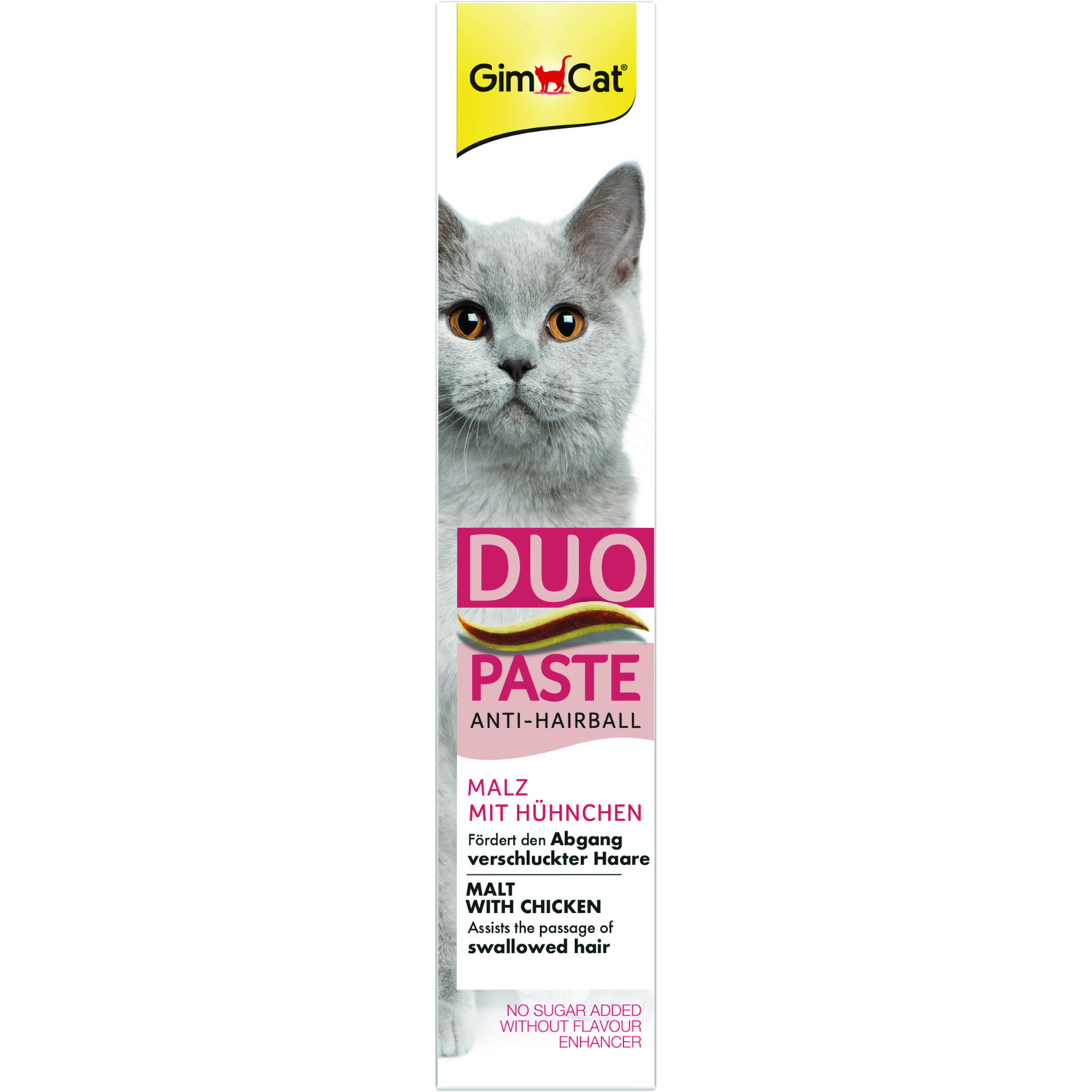Паста для кошек с чувствительным пищеварением GimCat Duo Paste мальт и курица 50г фото 