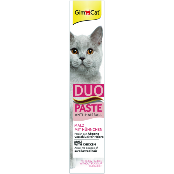 

Паста для кошек с чувствительным пищеварением GimCat Duo Paste мальт и курица 50г