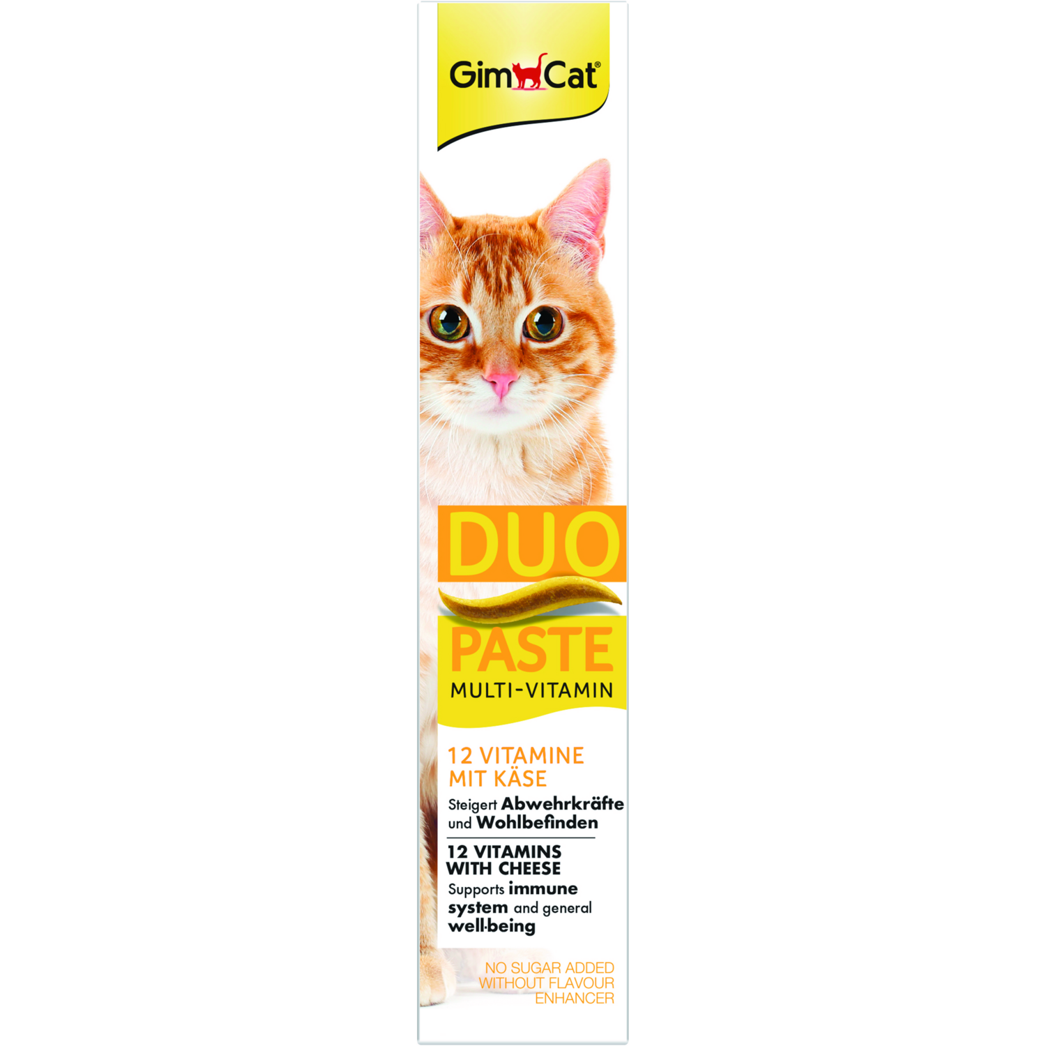 Паста для кошек GimCat Duo Paste Multi-vitamin 12 витаминов и сыр 50г фото 