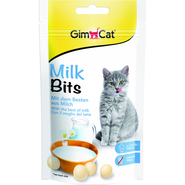 Лакомства витамизированные для кошек GimCat MilkBits с молоком 40г