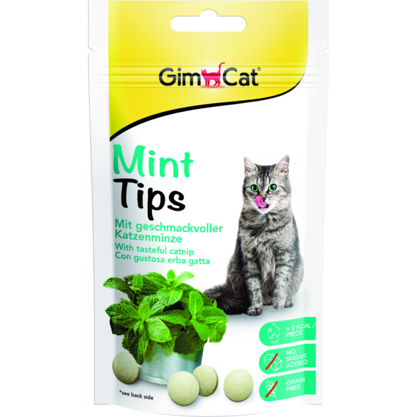 Лакомства витамизированные для кошек GimCat Cat-Mintips с кошачьей мятой 40г