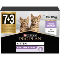 Вологий корм для кошенят Purina Pro Plan Kitten Healthy Start з індичкою 10*85г