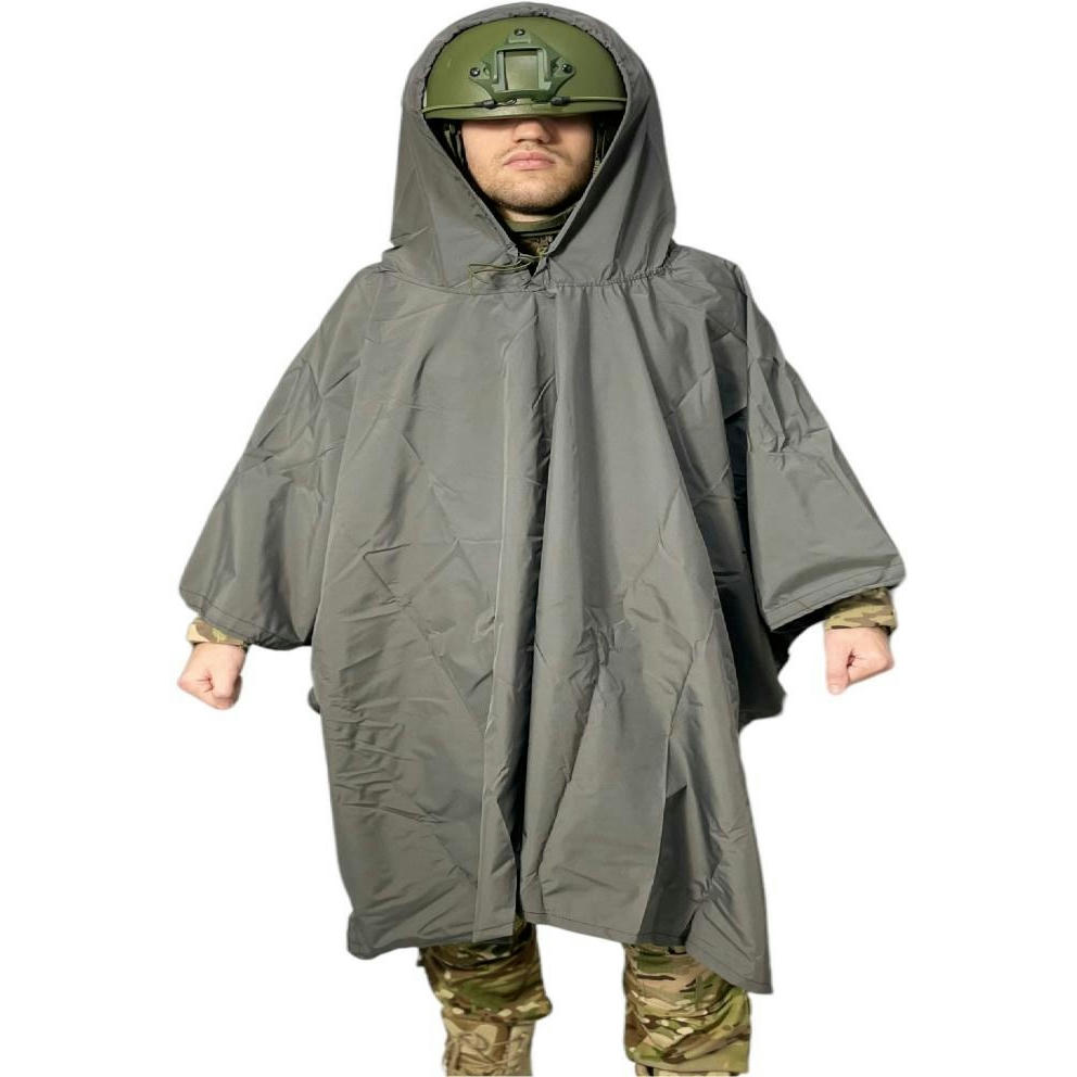 Тактический пончо rip stop Ranger серый (RA8921) фото 1