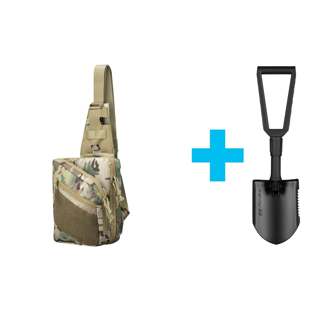 Сумка-слінг 2Е Tactical, швидке відкриття, 4 відсіку, камуфляж (2E-TSBQO4C-MC)фото1
