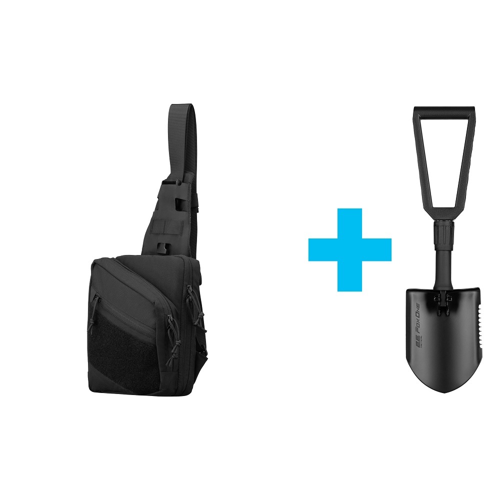 Сумка-слінг 2Е Tactical, швидке відкриття, 4 відсіку, чорна (2E-TSBQO4C-BK)фото1