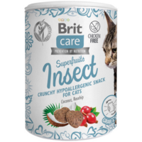 Лакомства для кошек Brit Care Snack Superfruits насекомые 100г