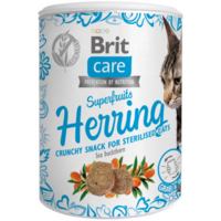 Лакомства для кошек Brit Care Snack Superfruits сельдь 100г