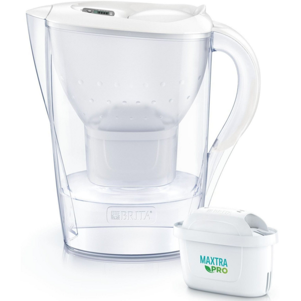 Фильтр-кувшин Brita Marella Memo MXPro 2.4л (1.4л очищенной воды) белый (1052789)