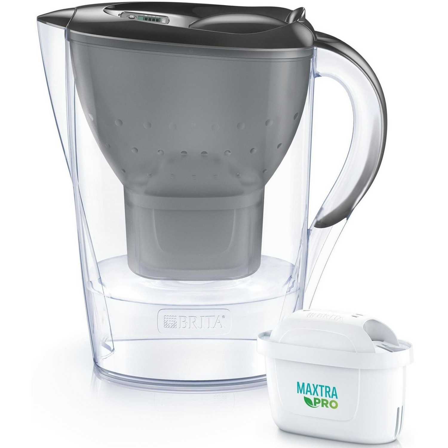 Фільтр-глечик Brita Marella Memo MXPro 2.4л (1.4л очищеної води) графіт (1052794)фото