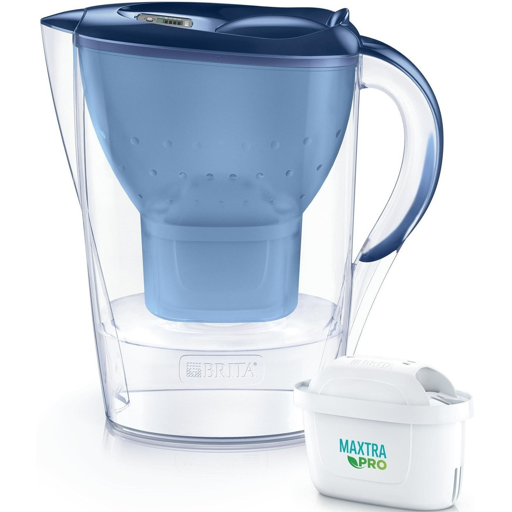 Фильтр-кувшин Brita Marella Memo MXPro 2.4л (1.4л очищенной воды) синий (1052799) фото 1