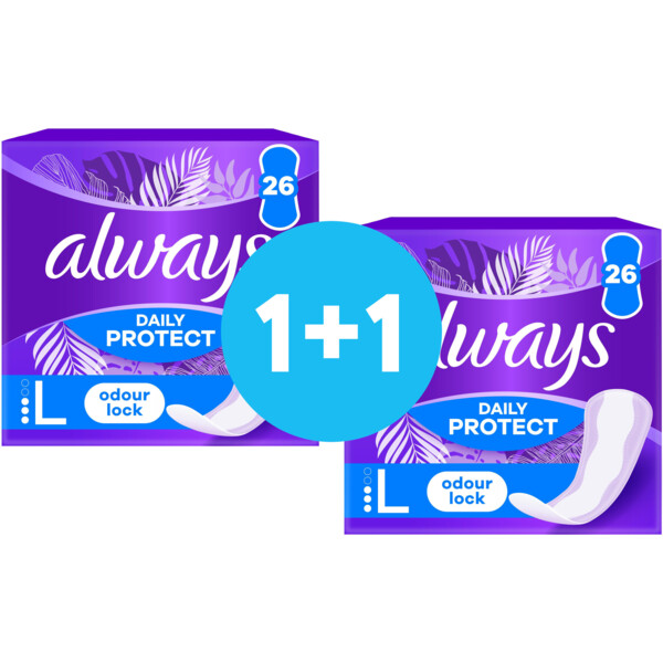 

Ежедневные прокладки Always Daily Protect Long Нейтралізація запаху 26 шт