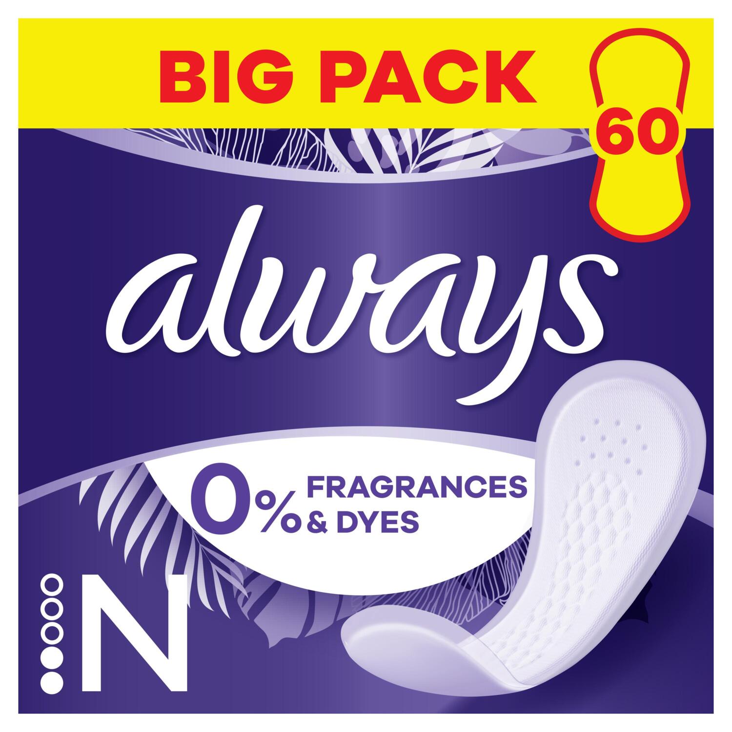 Прокладки гигиенические ежедневные Always Daily Fresh Normal без запаха 60шт фото