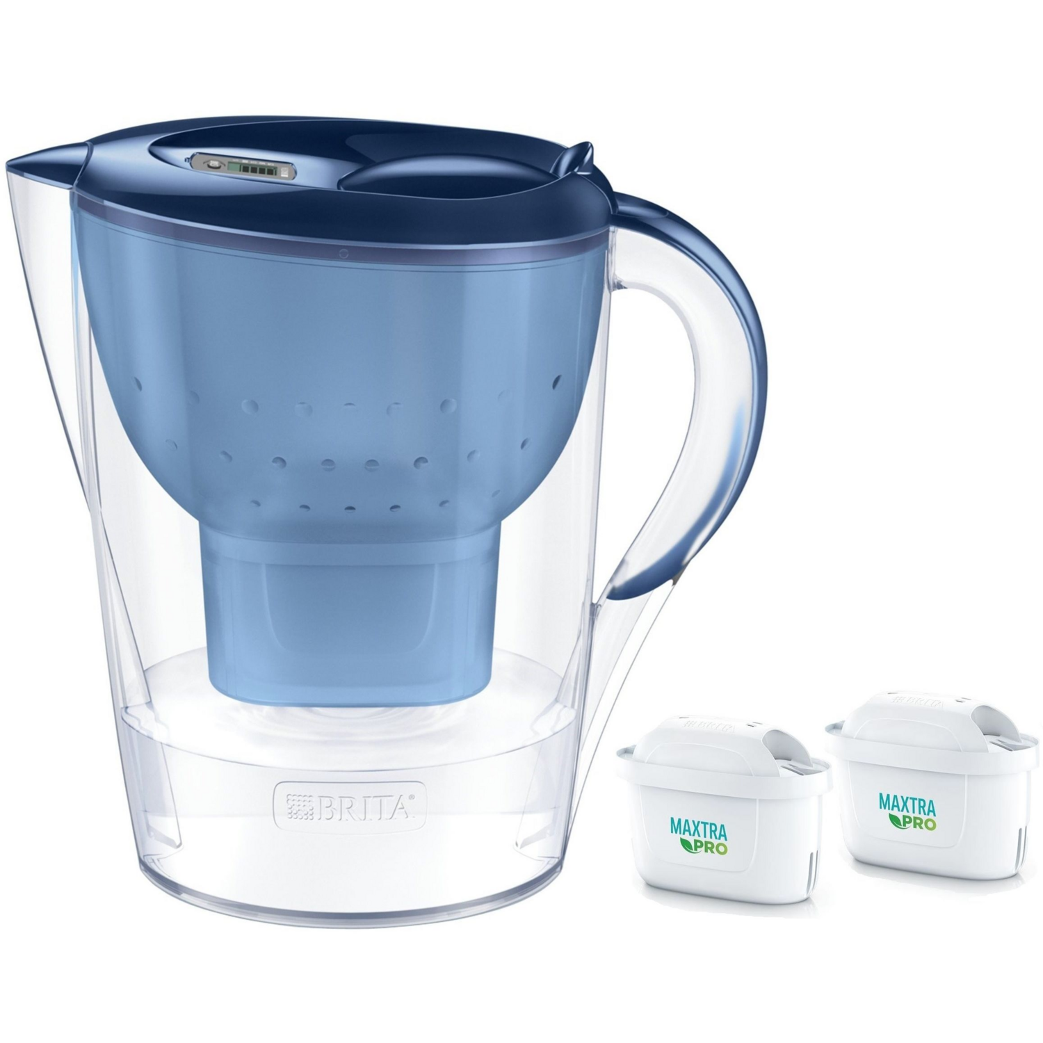 Фильтр-кувшин Brita Marella XL Memo MXPro 3.5л (2л очищенной воды) + 2 картриджа синий (1052786) фото 