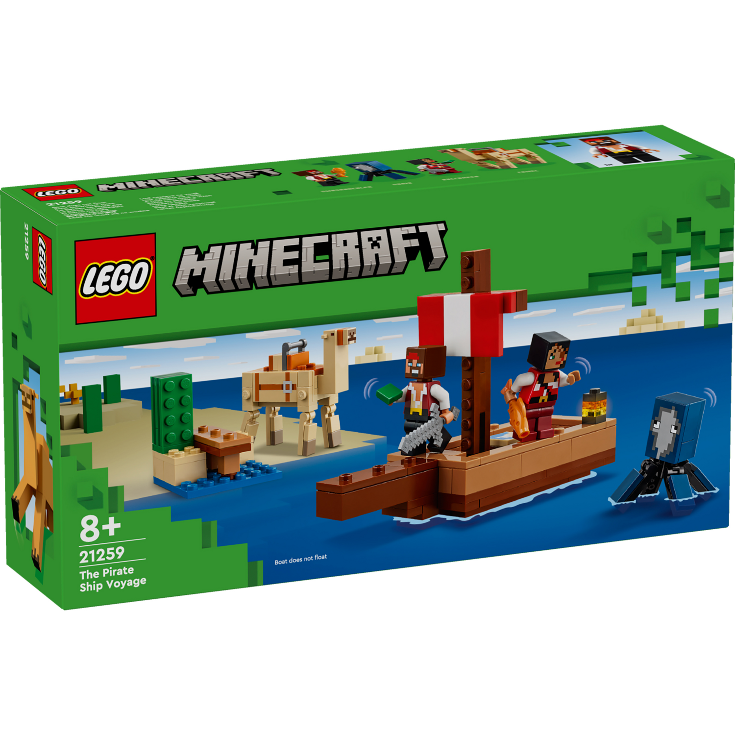 Конструктор LEGO 21259- Minecraft Путешествие на пиратском корабле фото 
